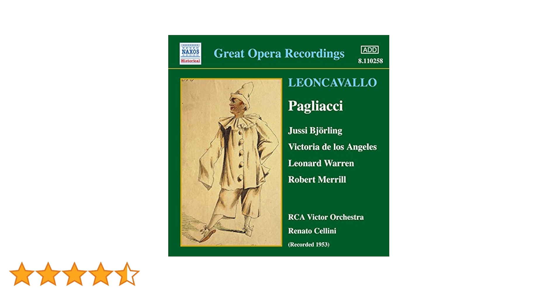 PAGLIACCI Ruggero Leoncavallo 新品 Pagliacci (1982) / Ruggero Leoncavallo / LD Laser Disc